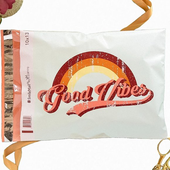 Good Vibes Poly Mailers 10x13 Pack of 25 - Picture 2 of 4